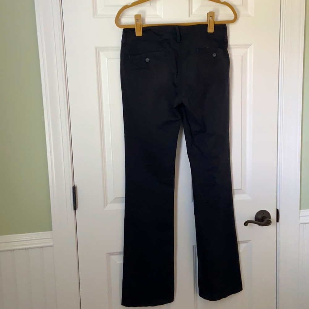 Size 4 Long Kick Boot Style Black Pants - Picture 4 of 7